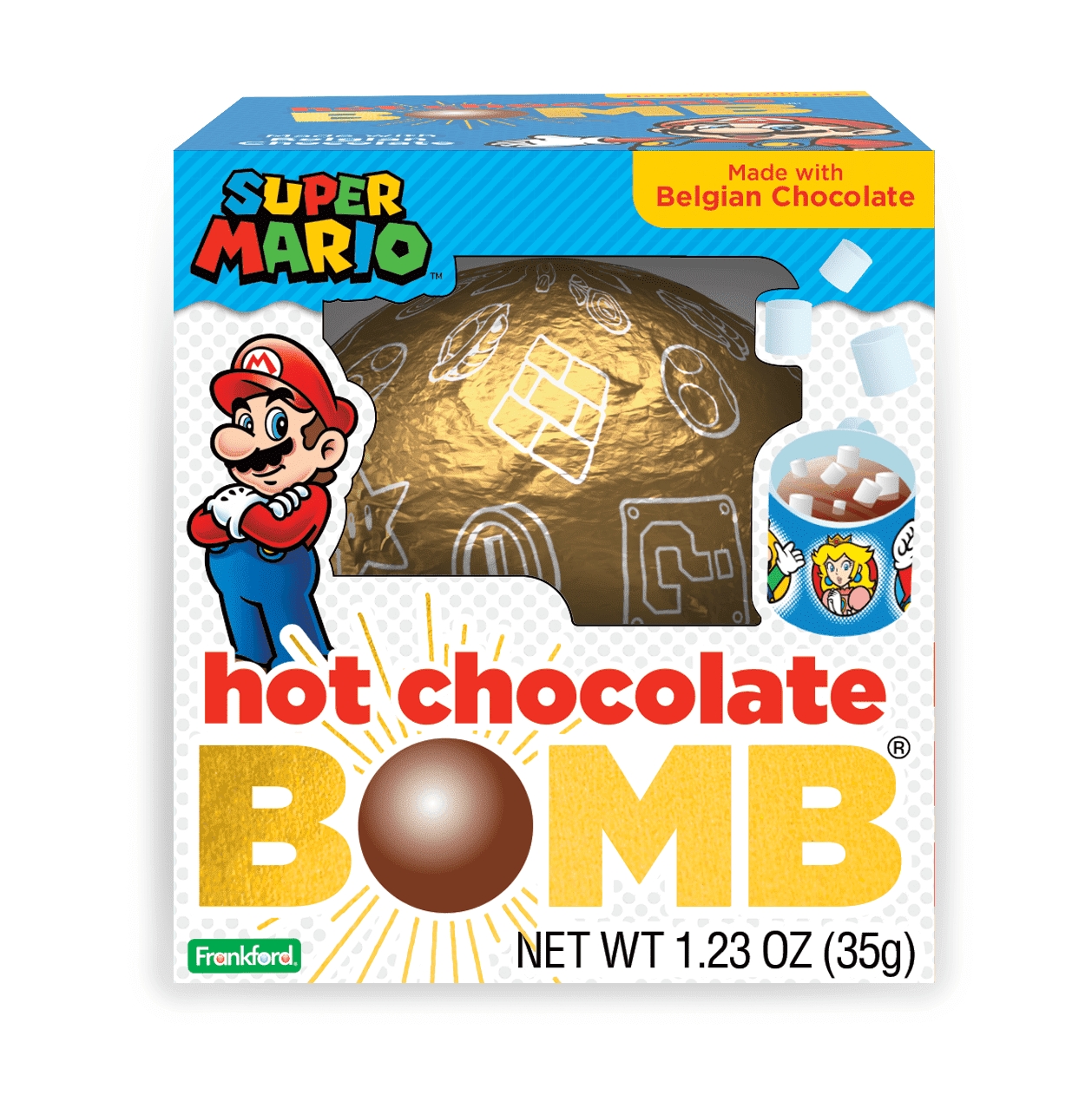Super Mario Hot Cocoa Bomb, 12 Pack by Frankford Candy