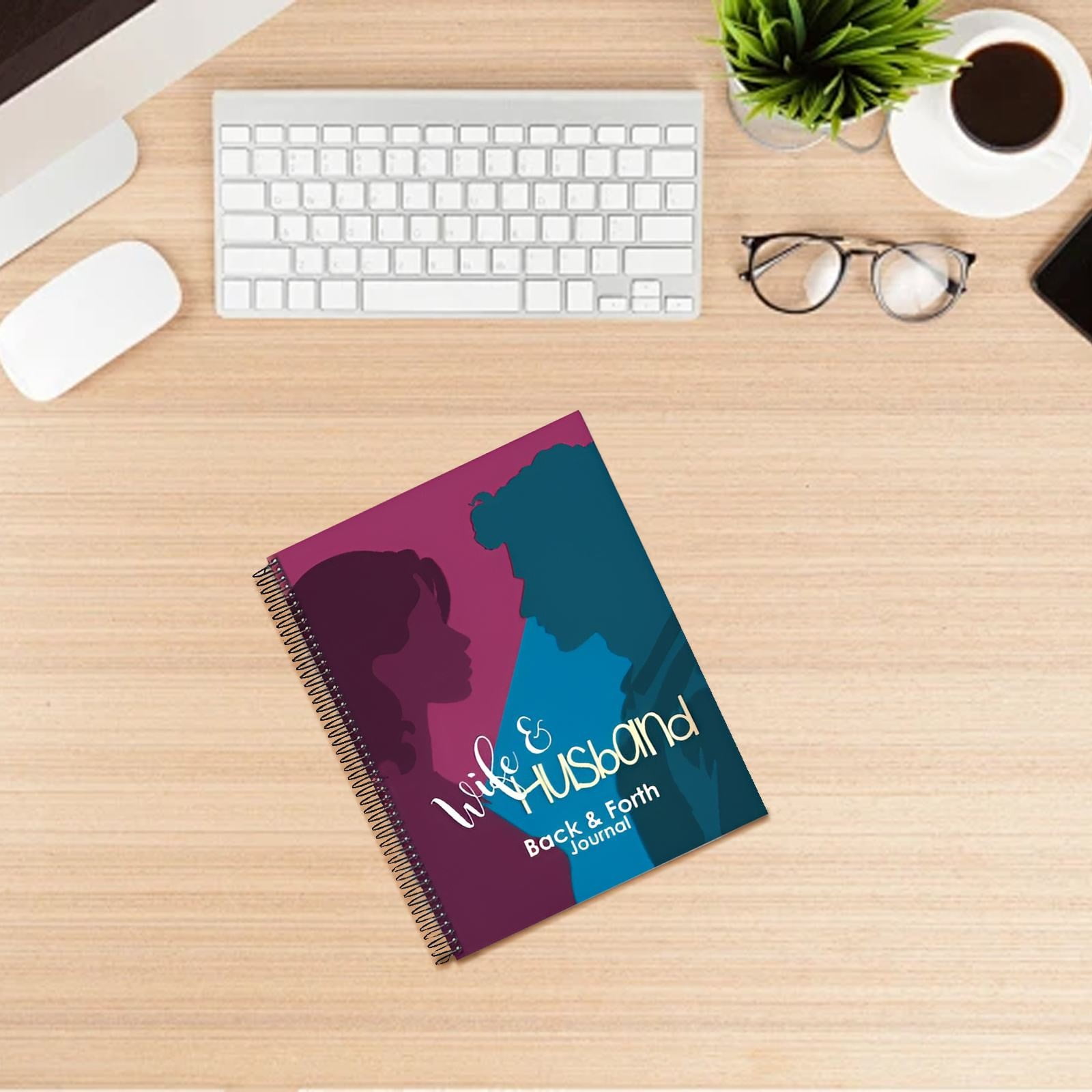 1pc Notebook Wife & Husband Back & forth Love Journal Husband Wife Back & forth Journal Paperback Deepen Trust and Get To Know Each Other Better
