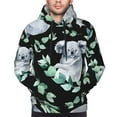 thumbnail image 4 of Bingfone Cartoon Koala Bear Men'S Drawstring Hoodie Long Sleeve Pocket Sweatshirts-Small, 4 of 9