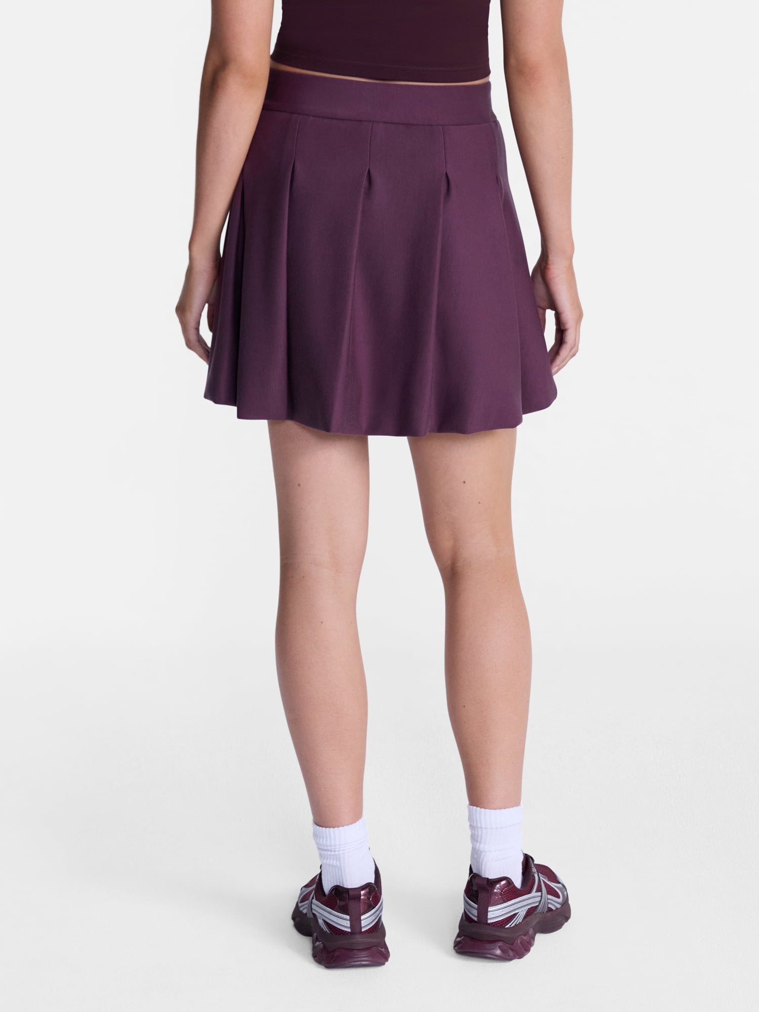 Avia Women's Pique Knit Pleated Bubble Hem Skort, Sizes XS-XXXL
