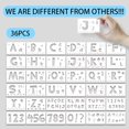 thumbnail image 3 of 36x Reusable Alphabet Number Painting Stencils Rich Pattern DIY Art Home Decor Drawing Templates on Canvas Paper Card, 3 of 3