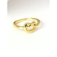 thumbnail image 4 of JewelersClub 14K Gold Over Silver Love Knot Friendship Ring for Women | Dainty Gold over Silver Promise Ring For Women | Silver Celtic Knot Ring For Women, 4 of 5