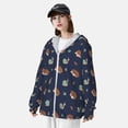 thumbnail image 3 of Lsque Hedgehog And Snail Pattern UPF 50+ Lightweight Sun Protection Men's Women's Long Sleeve Shirt, Hoodie Performance -Small, 3 of 7