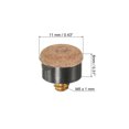 thumbnail image 2 of Uxcell 11mm Dia Screw on Pool Cue Tips Replacement Pool Stick Tips Accessories Brown 10 Pack, 2 of 5