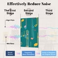 thumbnail image 4 of 8 Pack Art Acoustic Panels Sound Absorbing seamless music notes Decorative Soundproof Wall Panels Self Adhesive for Nursery Game Room Bedroom 48"x32", 4 of 6