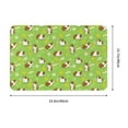thumbnail image 3 of Xecao Guinea Pigs print Flannel Mat: Non-slip, 16x24in. Ideal for kitchen, bedroom, bath & living room., 3 of 9