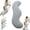 Gray, variant on Pea Pod Body Pillow for Side Sleeper, Ergonomic Pillows with Cooling Fabric & Removable Pillowcase, Effectively Supports Legs, Back