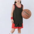 thumbnail image 5 of NAISIBABY Boys Athletic Outfits, Muscle Tank Tops and Shorts Activewear Running Basketball Sports Sets 2-Piece Black Size 6, 5 of 6