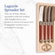 thumbnail image 2 of Set de esparcidores Jean Dubost Laguiole de 4 piezas con bandeja de madera, 2 of 6