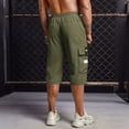 thumbnail image 1 of Cargo Shorts for Everyday Casual Wear - Loose Fit Utility Short Pants with Multiple Pockets for Spring Summer Outdoor Activities, 1 of 4