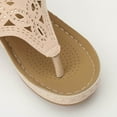 thumbnail image 6 of Povozer Sandals for Women Flip Flops Retro Hollow out T-strap Thong Sandals(White,7.5), 6 of 6