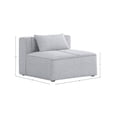 thumbnail image 3 of Meridian Furniture Cube Grey Durable Linen Modular Component, 3 of 7