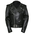thumbnail image 1 of Pure Leather Men’s Brando Lambskin Motorcycle Jacket, 1 of 8