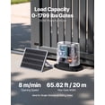 thumbnail image 2 of VEVOR 280W Solar Gate Opener 1799lbs Electric Gate Opener Chain Drive 2 Remotes, 2 of 9