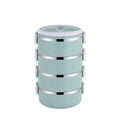 thumbnail image 2 of Clearance! Zainafacai Bento Box Adult Stainless Steel Insulated Lunch Box Stacking Food Containers Kitchen Gadgets Blue, 2 of 3