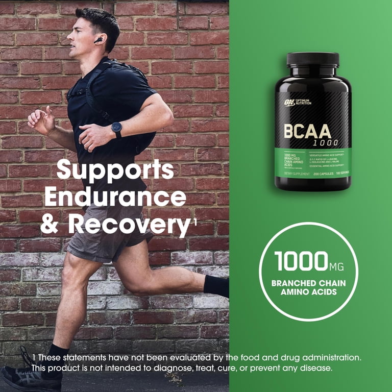 Optimum Nutrition, BCAA 1000 Caps, 200 Ct, Branched Chain Amino