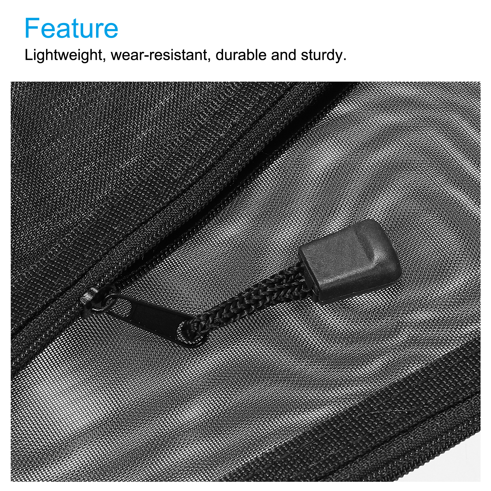 Unique Bargains Durable Zipper Bags Pencil Case for Organizing Supplies 9.1" x 4.5"