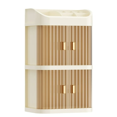 Kedshhgu Clearance Makeup Organizer Countertop, Large Capacity Cosmetic Organizer Box, Countertop Portable Vanity Cosmetics Organizer, for Bathrooms, Dressers