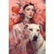 thumbnail image 5 of Bordado completo de algodón ecológico Wdftyju estampado horquilla perro de belleza 40x60cm, 5 of 9