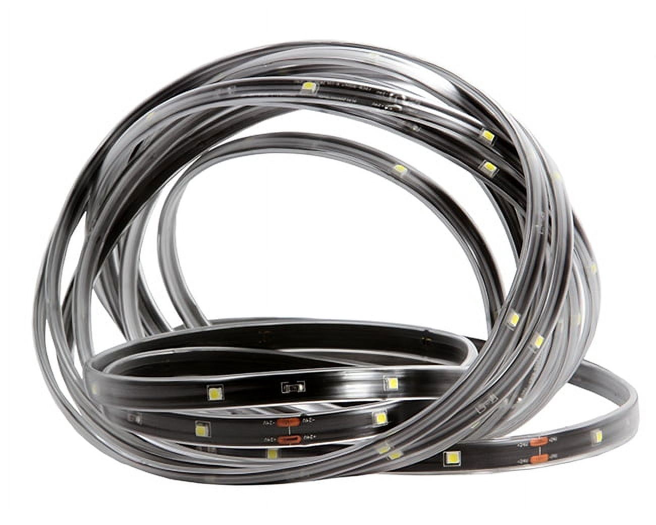 CC Christmas Decor LED Christmas Linear Tape Lighting - Black Finish - Green Lights - 18'