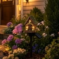 thumbnail image 2 of Solar Garden Fairy House Stake Lights Outdoor Decorative Resin Cottage with Solar Panel for Patio Pathway and Fall Halloween Yard Decor Supplies, 2 of 5