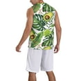 thumbnail image 2 of Sikiie Watercolor Green Tropical Basketball Jersey Reversible Men's Mesh Athletic Sports Shirts Training Practice S-4XLMedium, 2 of 6