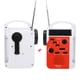 thumbnail image 3 of Manivela portátil solar de plástico, multifuncional, radio Am FM, banco de energía para teléfono móvil, linterna LED, alarma de emergencia (rojo), 3 of 10