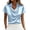 Light Blue, variant on Staron Women Satin Cowl Neck Blouse Short Sleeve Collared Elegant Dressy Work Office Tops Slim Fit Business Blouse, Beige M
