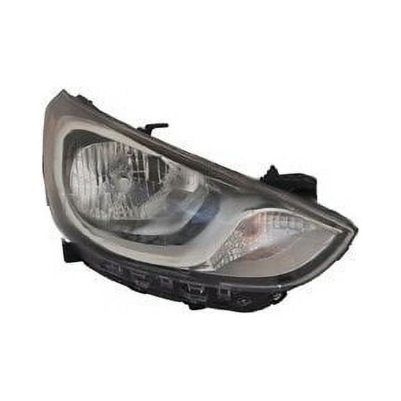 Right Headlight Assembly - Compatible with 2012 - 2014 Hyundai Accent 2013