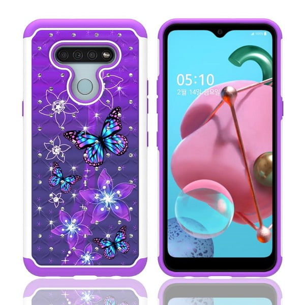 Phone case for LG K51/ Straight Talk LG Reflect, Studded Rhinestone