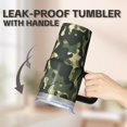 thumbnail image 5 of Camo 20oz Stainless Steel Tumbler with Handle and Straw – Insulated Travel Cup with Sliding Lid, 360° Full Wrap Printed Mug for Home, Outdoor & Sports Use, Camouflage, 5 of 6