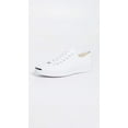 thumbnail image 2 of Converse Jack Purcell Canvas Sneakers, White/White/Black, 12 US Women/10.5 US Men, 2 of 6