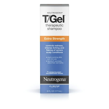 Neutrogena T/Gel Extra Strength Therapeutic Dandruff Shampoo, 6 fl. (Best Hair Oil For Dandruff And Hair Growth)