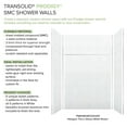thumbnail image 6 of Transolid PWKX60367224-431 Prodigy 60" x 36" x 96" Shower Wall Kit will Extension, White Herringbone Tile, 6 of 7