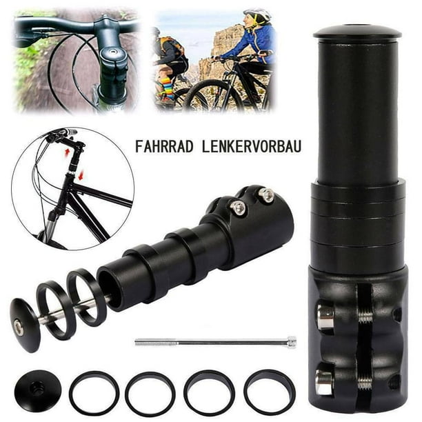 Bicycle handlebar riser stem extension steerer tube extension 121 mm