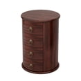 thumbnail image 5 of Topcobe Wood End Table, Round Side Table With 4 Drawers, Small Side Table, End Tables Living Room, 5 of 6