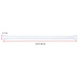 thumbnail image 7 of Utopia Alley Adjustable 40-Inch Shower Curtain Tension Rod - Rust-Proof Aluminum with PVC End Cap, No Drill Installation - Extendable, Retractable, Wall-to-Wall - Easy to Hang, White Finish, 7 of 7