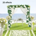 thumbnail image 4 of TETOU 4pcs Flower Garland, Faux Artificial Floral Garland Fake Rose Hanging Vine for Wedding Arch Garden Ceremony Background Outdoor Wall Decoration - White, 4 of 7