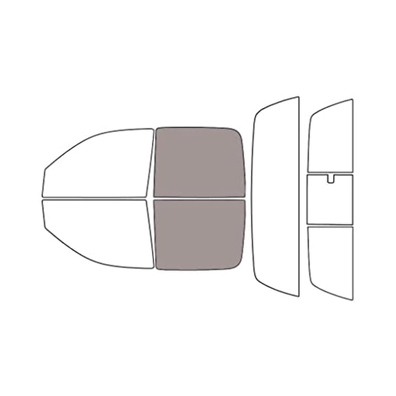 Rvinyl Window Tint Kit Compatible with Dodge Dakota 2005-2010 (4 Door) - Back Precut Kit - 50%