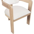 thumbnail image 4 of Meridian Furniture Sacha Cream Velvet Dining Chair, Set of 2, 4 of 9