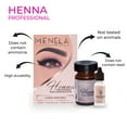thumbnail image 3 of Kit de tinte de henna para cejas Menela Medium Brown con extracto de bambú, 3 of 9