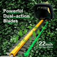 ZEGJAW 20V Cordless Trimmer, 22inch Dual Blade, Yard Clippers