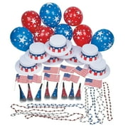 Patriotic Party Kit For 25 - Party Supplies - 1 Piece