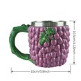 thumbnail image 2 of Taza De Agua Creativa En Forma De Fruta 3D, Taza De Cerveza De Café De Resina Novedosa, Personalidad Única Para Decoración De Hogar, Oficina, Bar, Restaurante Monstrate HA026632-01, 2 of 7