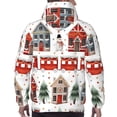 thumbnail image 3 of Bingfone Christmas Houses Men's Drawstring Hoodie Long Sleeve Pocket Sweatshirts-4X-Large, 3 of 6