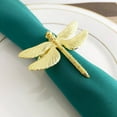 thumbnail image 4 of 18PCS Dragonfly Napkin Ring Silver DIY Hotel Wedding Banquet Table Display Metal Napkin Buckle, 4 of 8