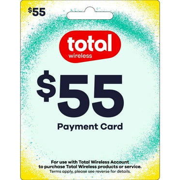 Total Wireless $55 Payment Card e-PIN Top Up (Email Delivery)