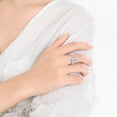 thumbnail image 5 of Versatile Rotatable Adjustable Anxiety Relieving Silver Plated Zircon Ring for Stress and Fashionable Finger Accessory, 5 of 5