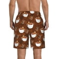 thumbnail image 3 of Yiaed Sloths Need More Coffee Print Men's Swim Trunks with Lining Quick Dry Sports Shorts Beach Shorts Boardshorts-Medium, 3 of 5