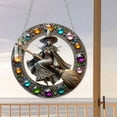 thumbnail image 4 of COM1950s Moonlight Witch Acrylic Sun Catcher Window Hanging - Stained Glass Art Panel with Sparkling Diamond Decor,Halloween Home Wall Decor for Indoor/Outdoor Use,Unique Gift for Friends and Family, 4 of 9